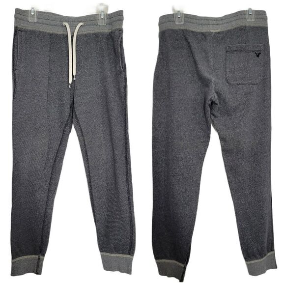 American Eagle outfitters small sweatpants gray lounge elastic ankle jogger - Picture 1 of 10